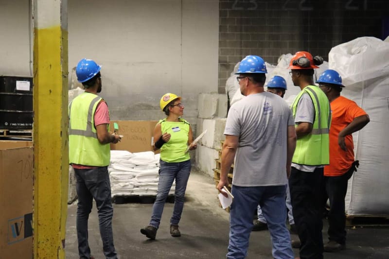 People in hard hats