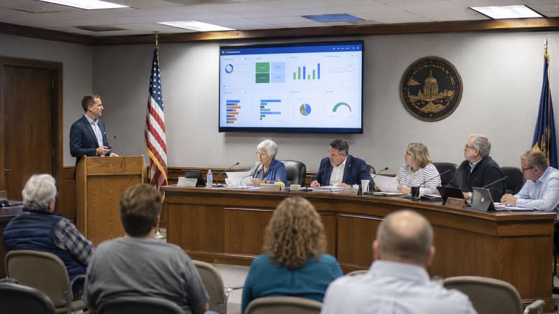 Town Council Meeting In Session