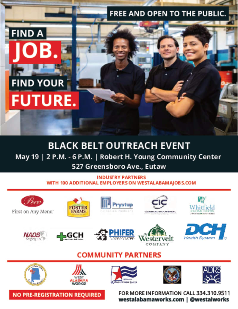 Eutaw is site of hiring event May 19
