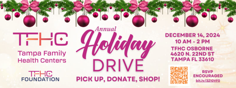 Tampa Family Health Centers Hosts 2nd Annual Holiday Drive to Support 150 Local Families