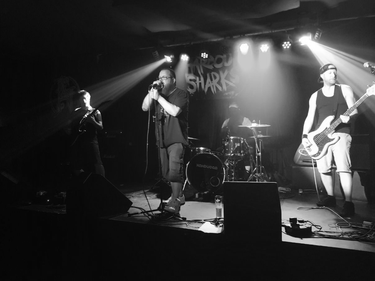 A band playing live