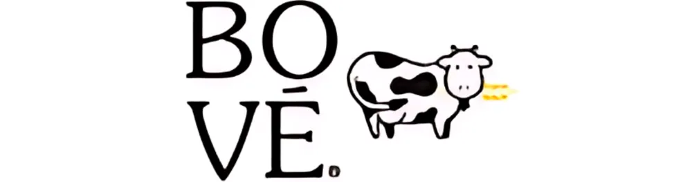 Logotipo de Bové, líderes en la venta de leche orgánica en México para consumidor final, restaurantes y cafeterías.