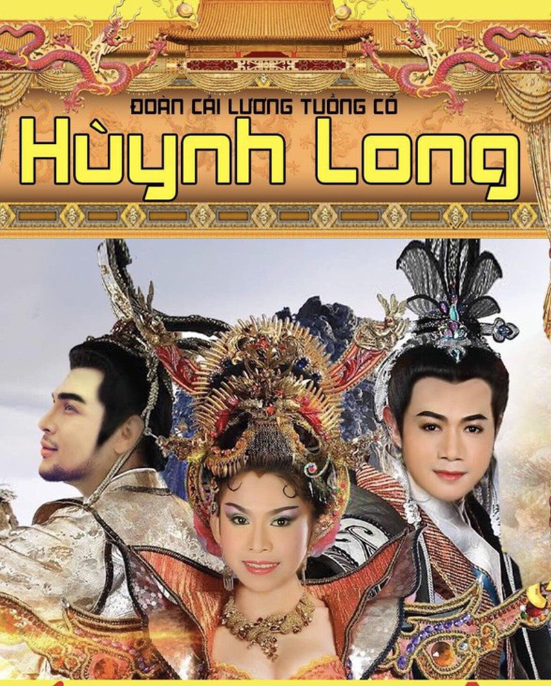 Poster Đoàn cải lương tuồng cổ Huỳnh Long