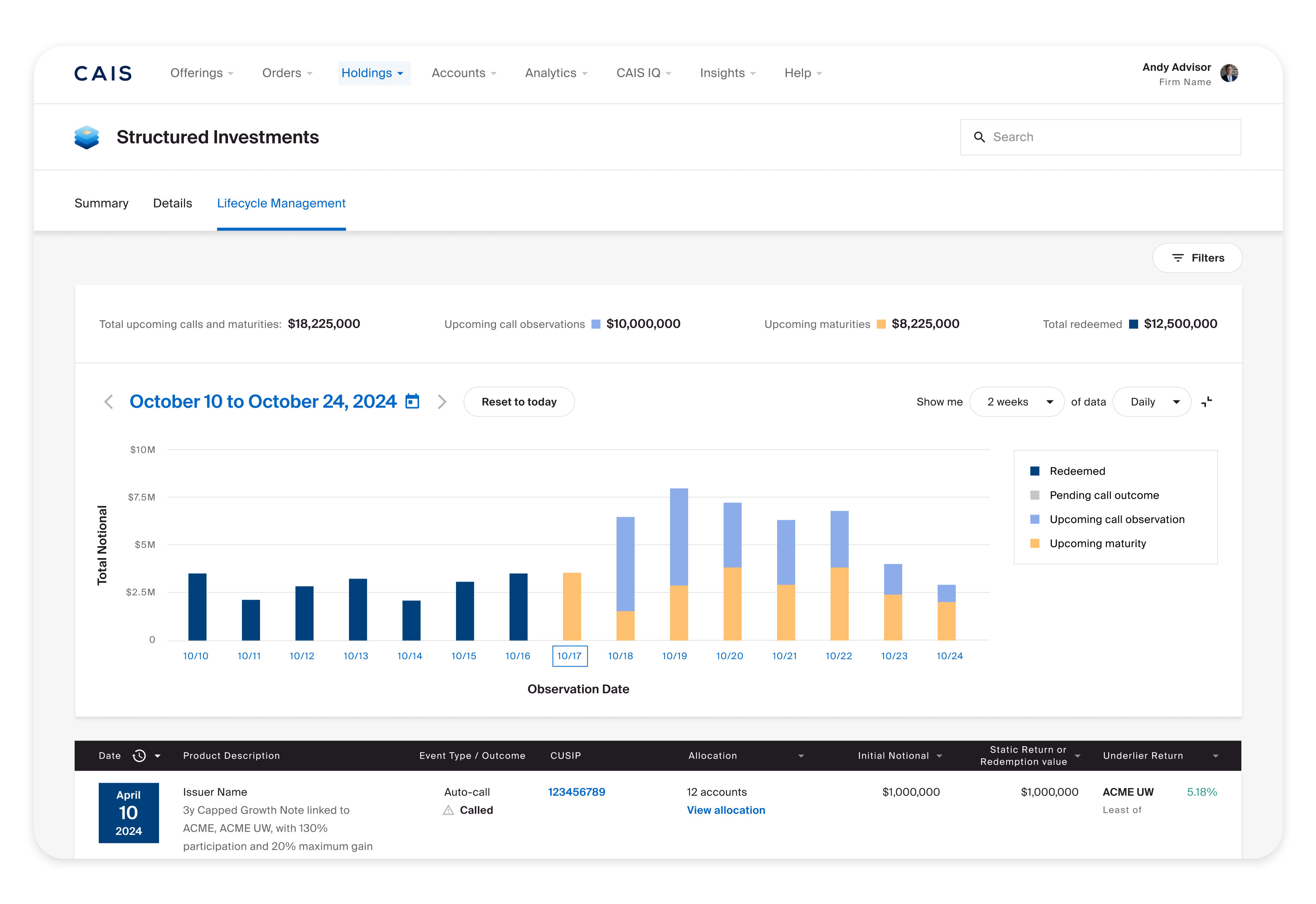 Expandable-Experience the new Structured Investments Lifecycle Management Tool