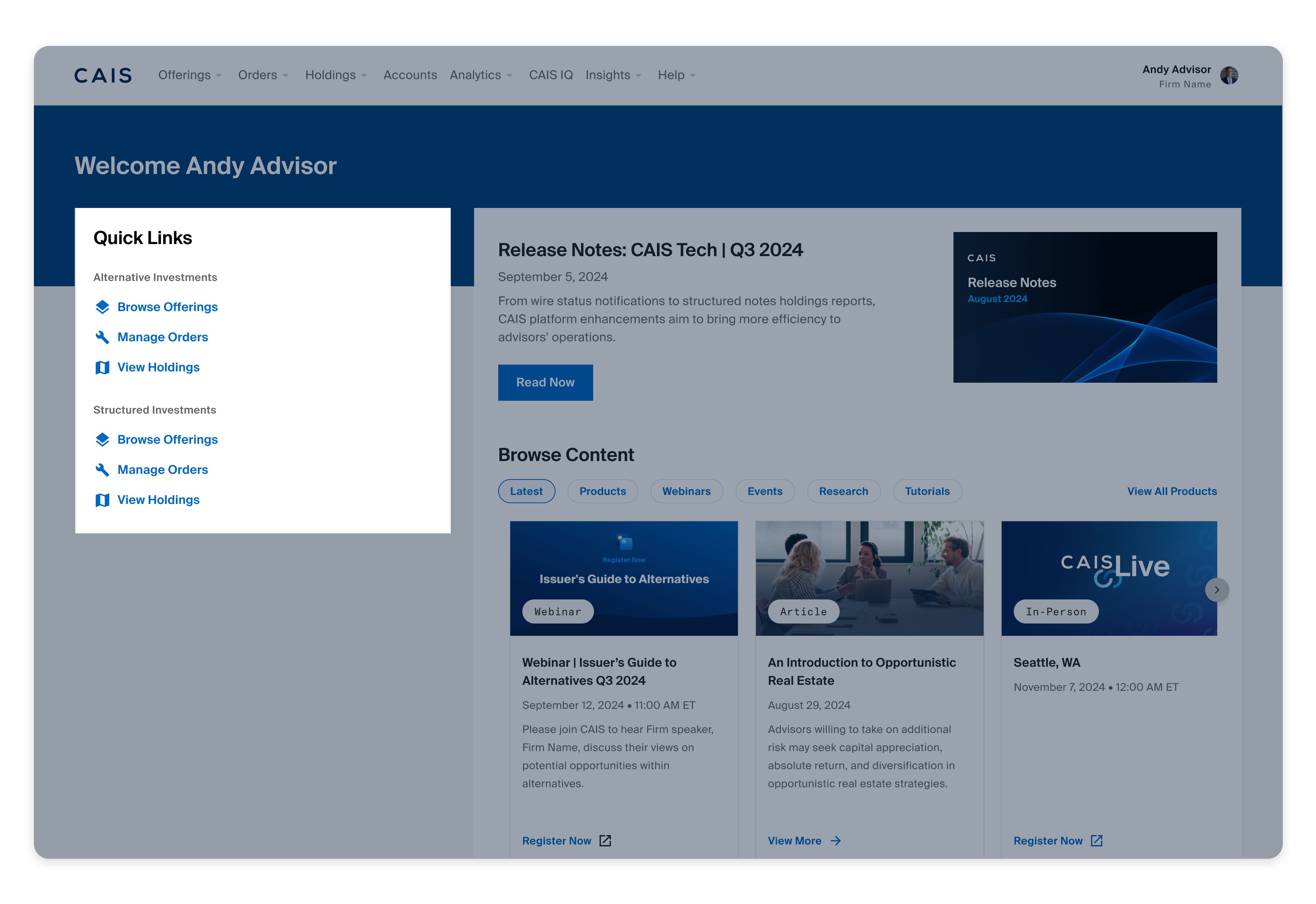 Expandable-Enhanced Homepage Quick Links