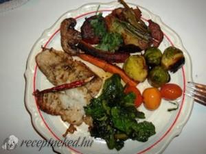 Fehérboros grillezett pangasius