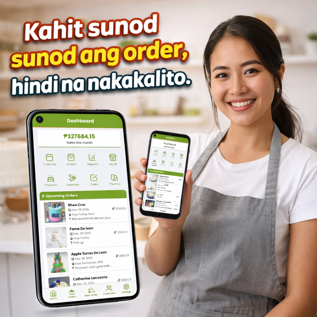 CakeDino app on mobile