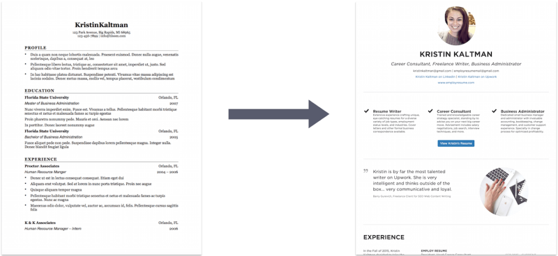 Resume to cakeresume