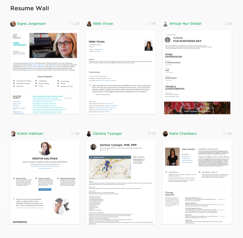 The wall of cakeresume
