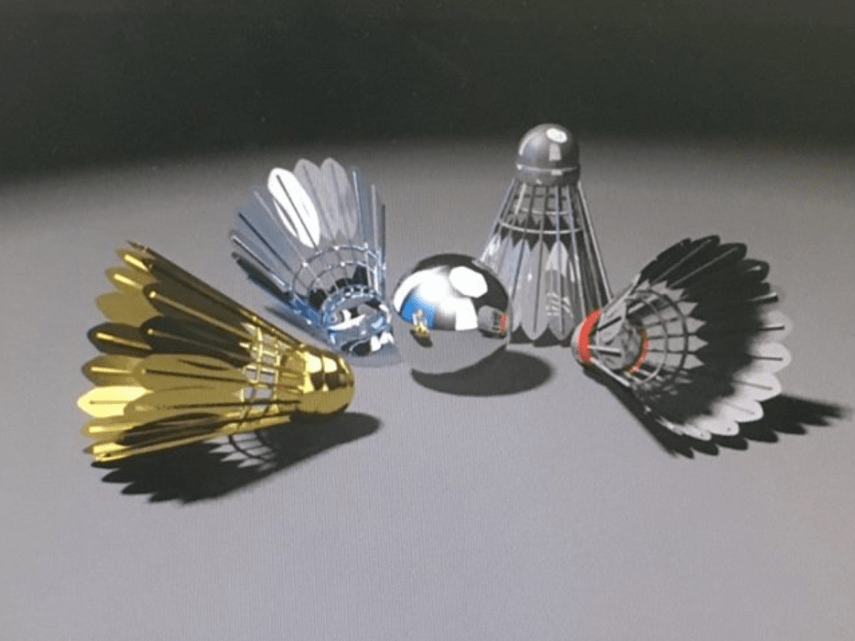 3d羽毛球制作3d badminton production