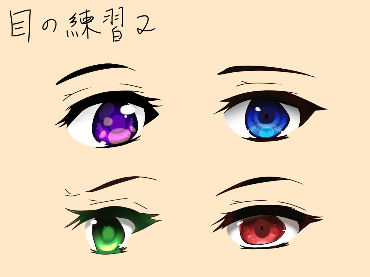 Anime Eye Painting Practice - Second Bomb – 李念諭’s Portfolio