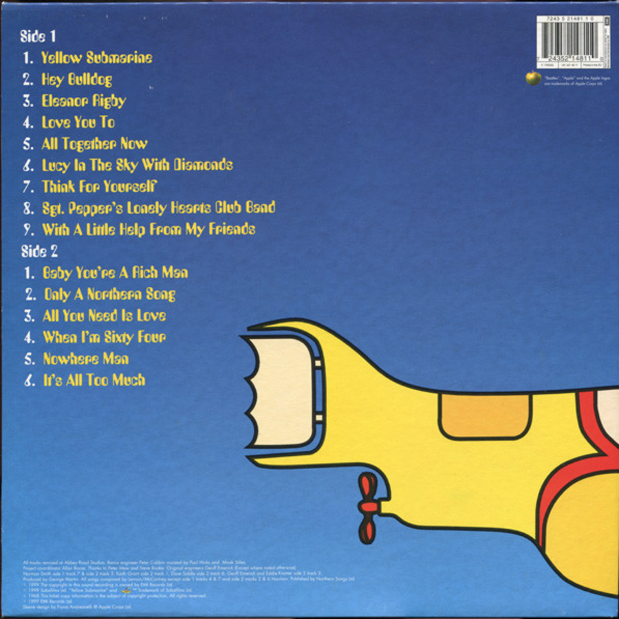 THE BEATLES - YELLOW SUBMARINE SONG TRACK