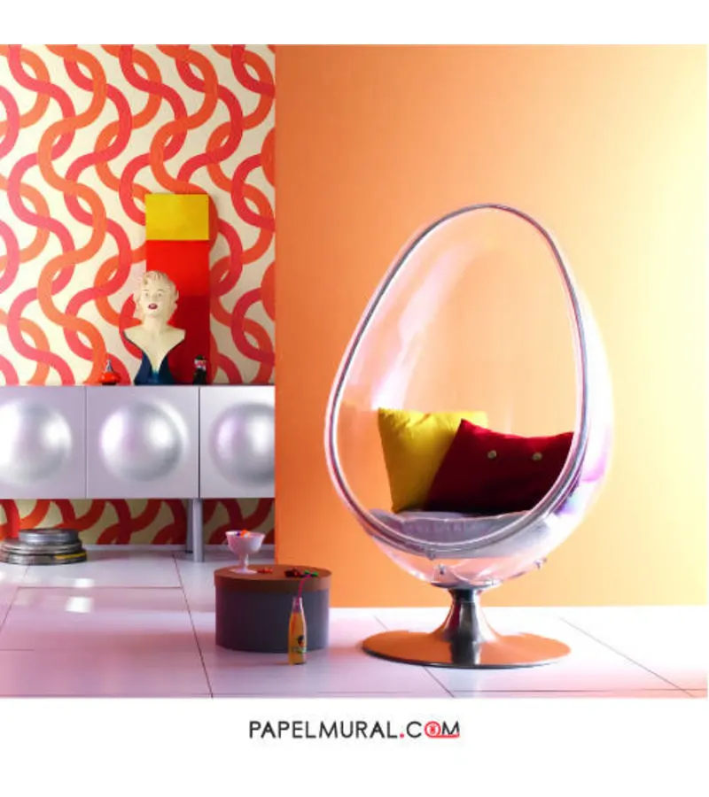 Papel Mural Textura Naranja | Alice Whow