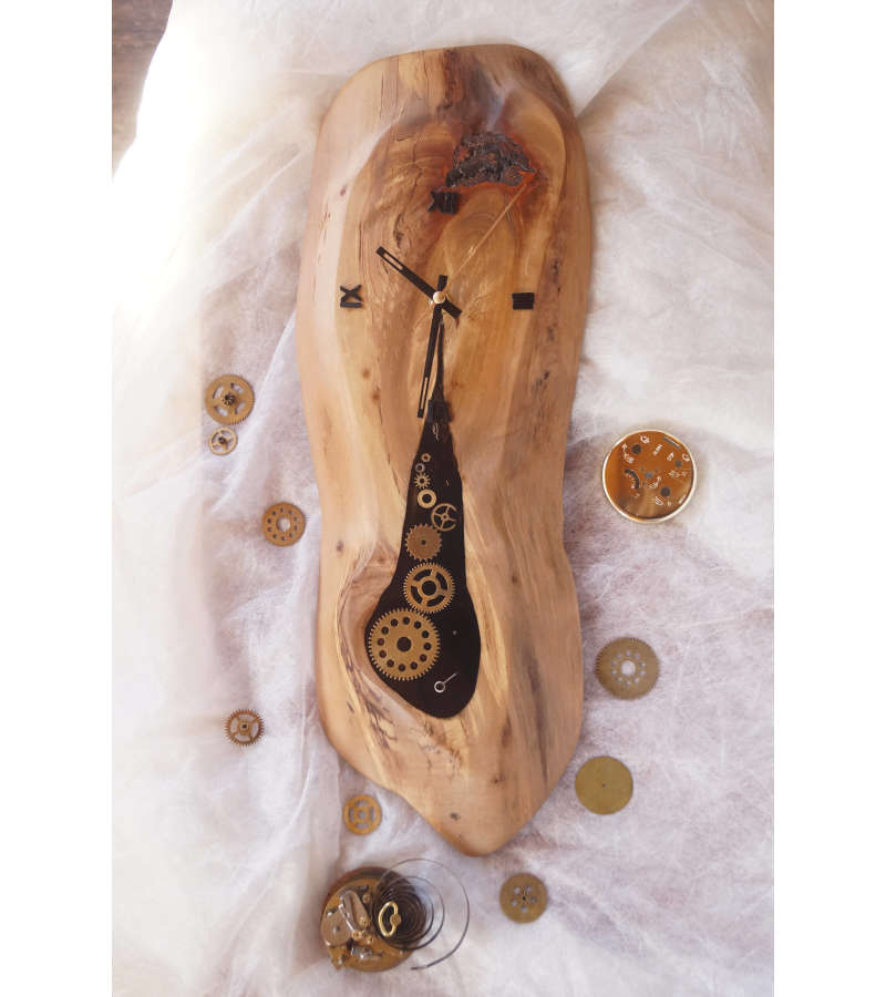 Reloj De Madera Vintage