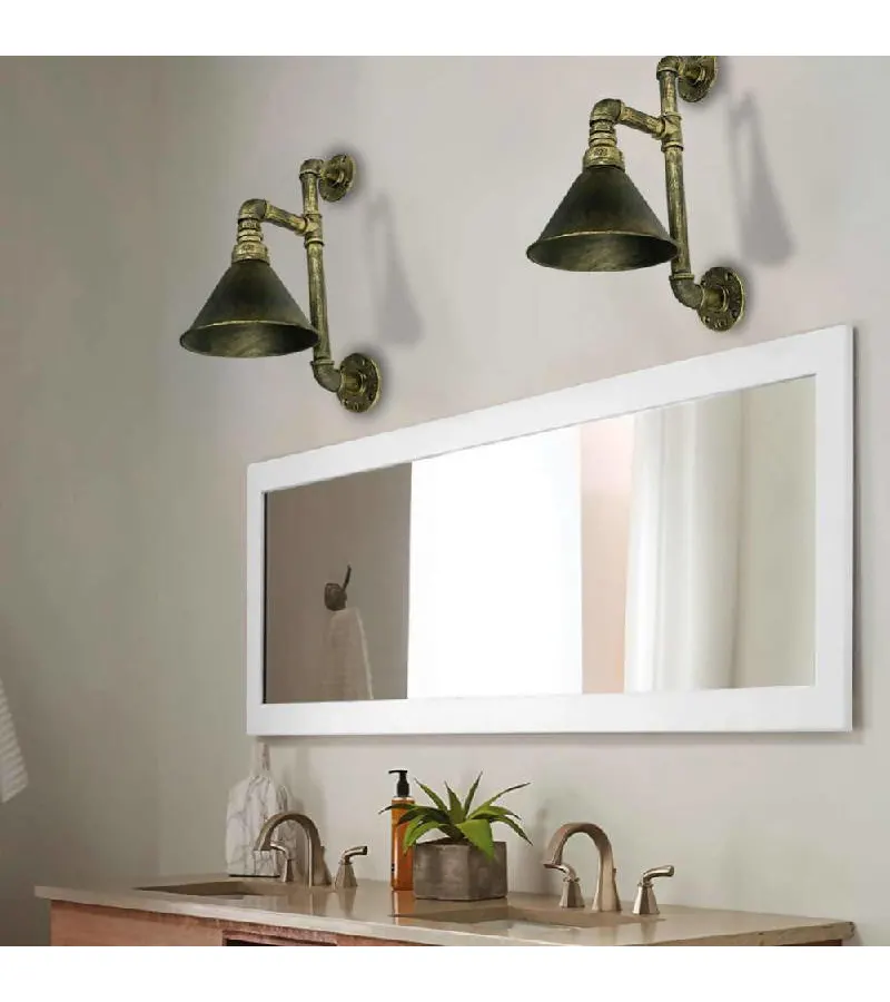 Lampara De Pared Metalica Vintage