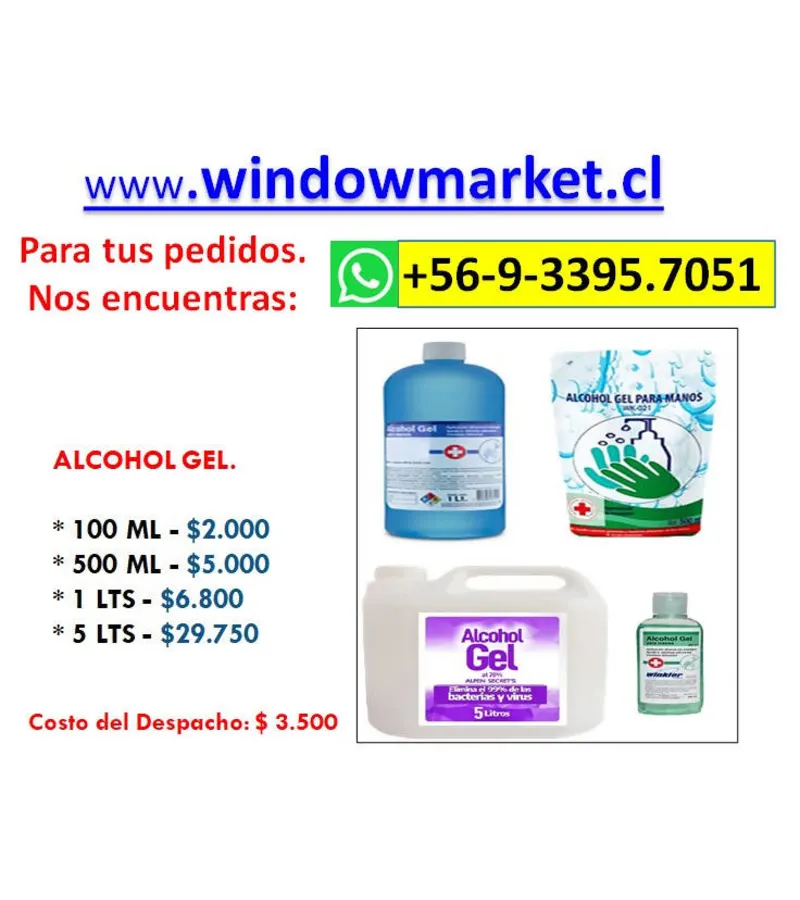 Alcohol Gel De 1 Lt