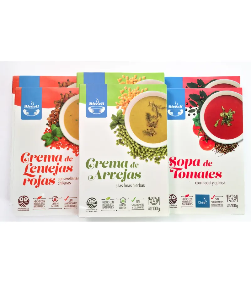 Pack De 6 Sopas Biodeli