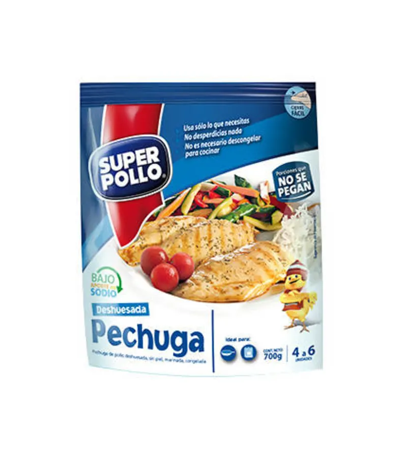 Pechuga Deshuesada Super Pollo Congelado 700gr - Patricio Medina -  