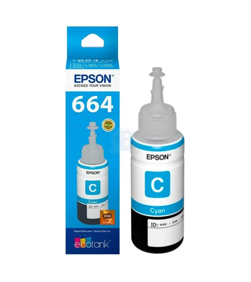 Epson 664 Botella De Tinta Cyan 70 Ml