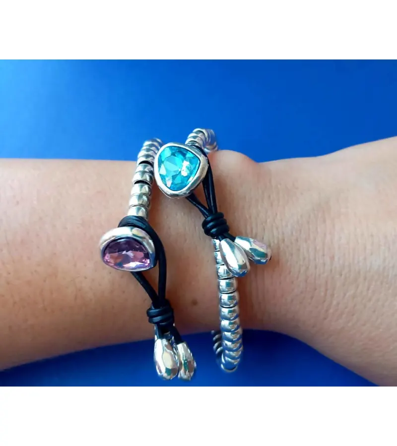 Meghan Accesorios, Modelo Frida, Pulsera Mujer Cuero