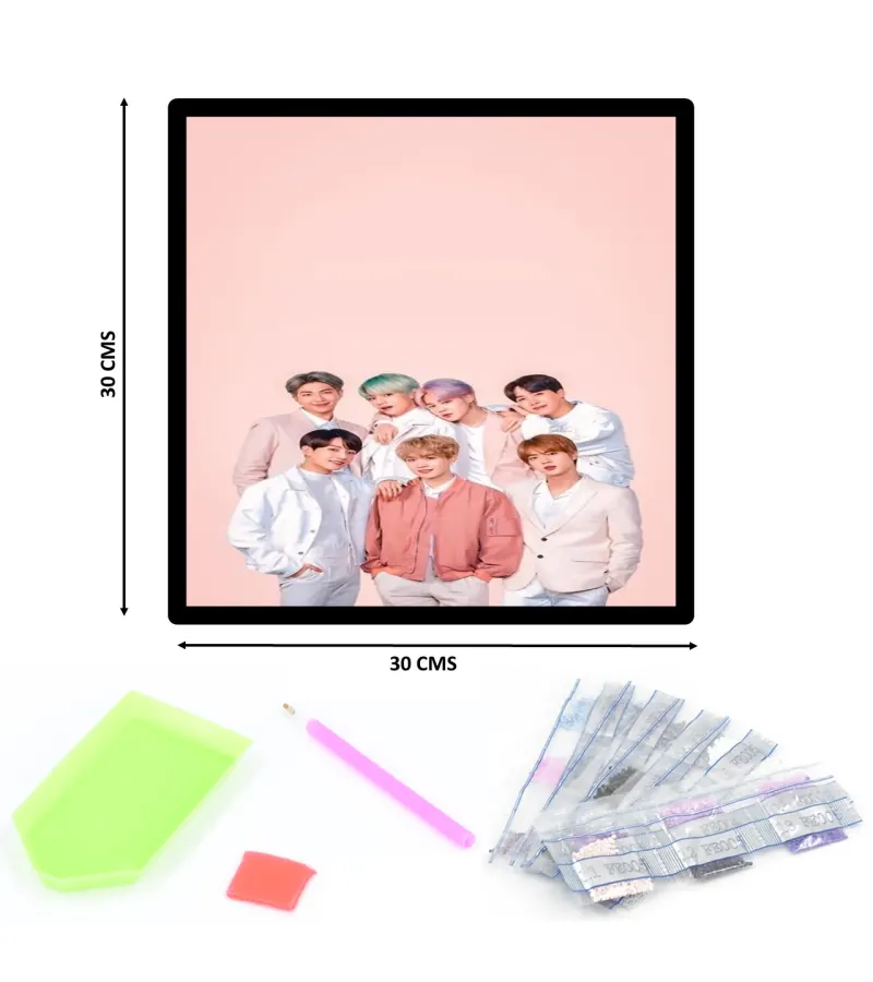 Pintura De Diamantes Diamond Painting K-pop 30x30 Cms