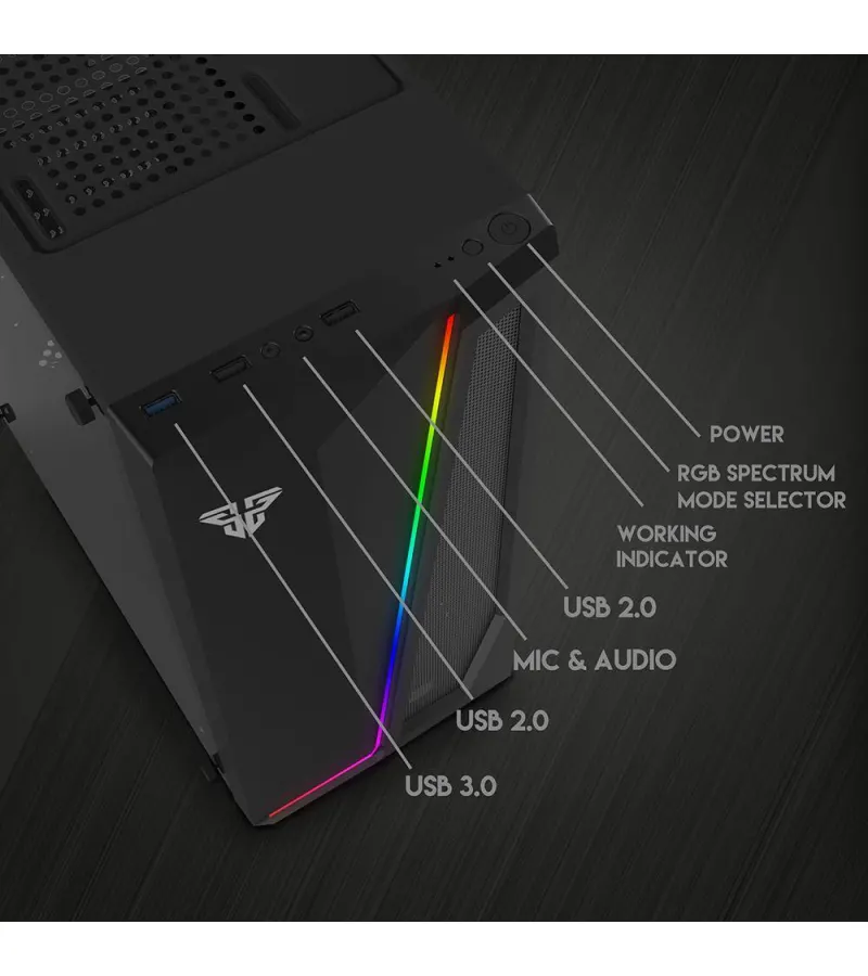 Gabinete Rgb Fantech Cg71 Space Edition