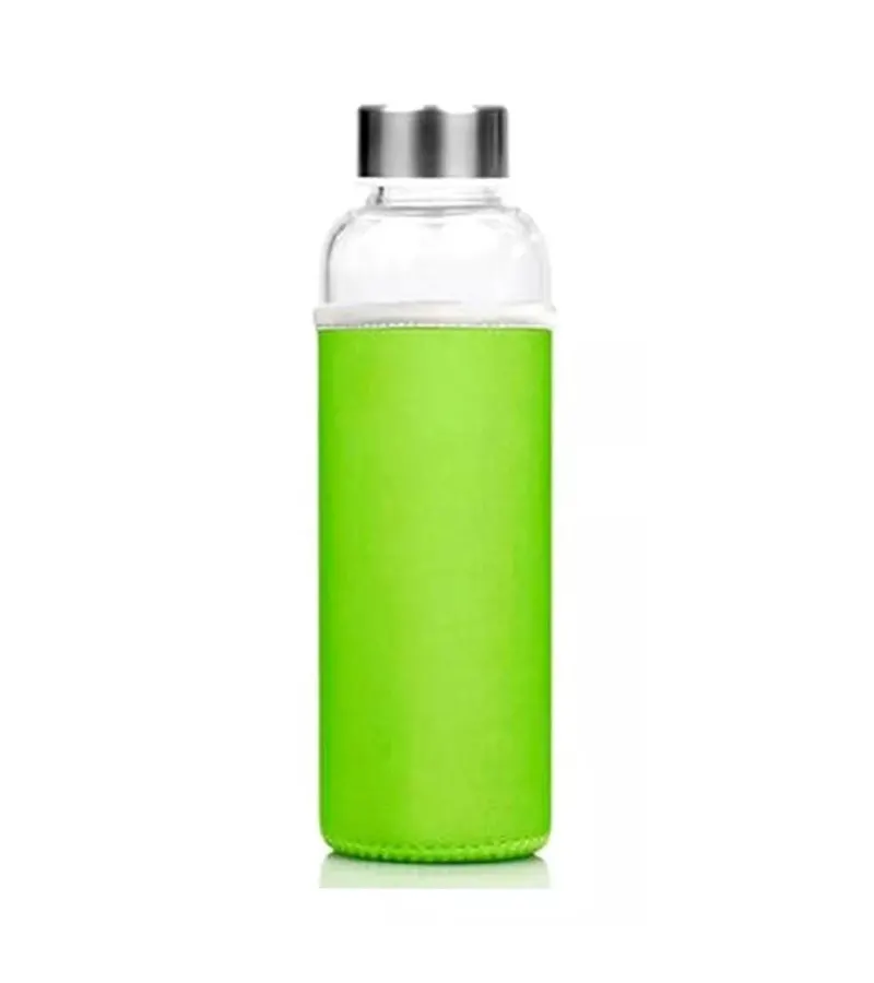 Botella De Vidrio Té E Infusiones 550ml Verde