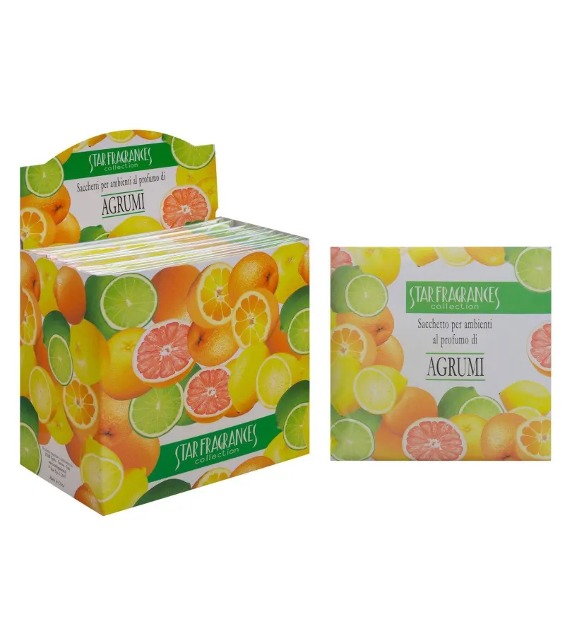 Caja De 12 Sobres Sachet Con Aroma Citríco