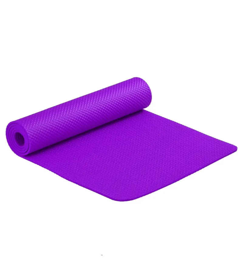 Mat Yoga Pilates Colchoneta De Ejercicio 6 Mm Morado
