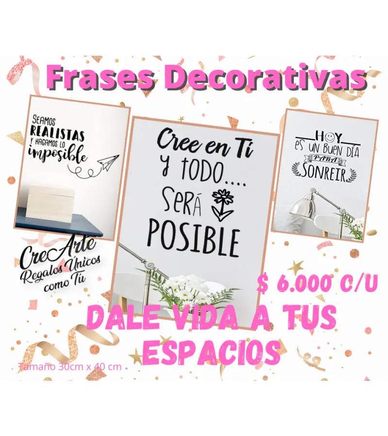 Frases Decorativas Inspiradoras