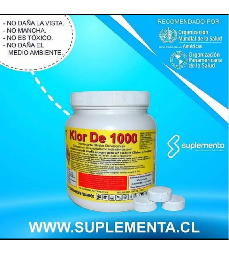 Desinfectante Biodegradable De Amplio Espectro Y Multiuso :: Klor De 1000