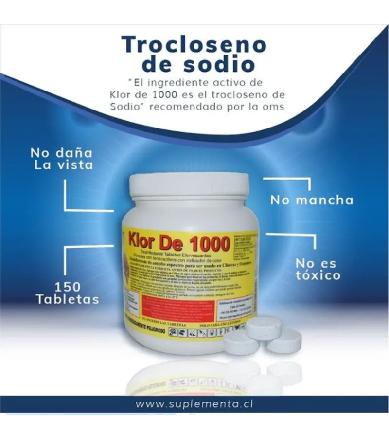 Desinfectante Biodegradable De Amplio Espectro Y Multiuso :: Klor De 1000