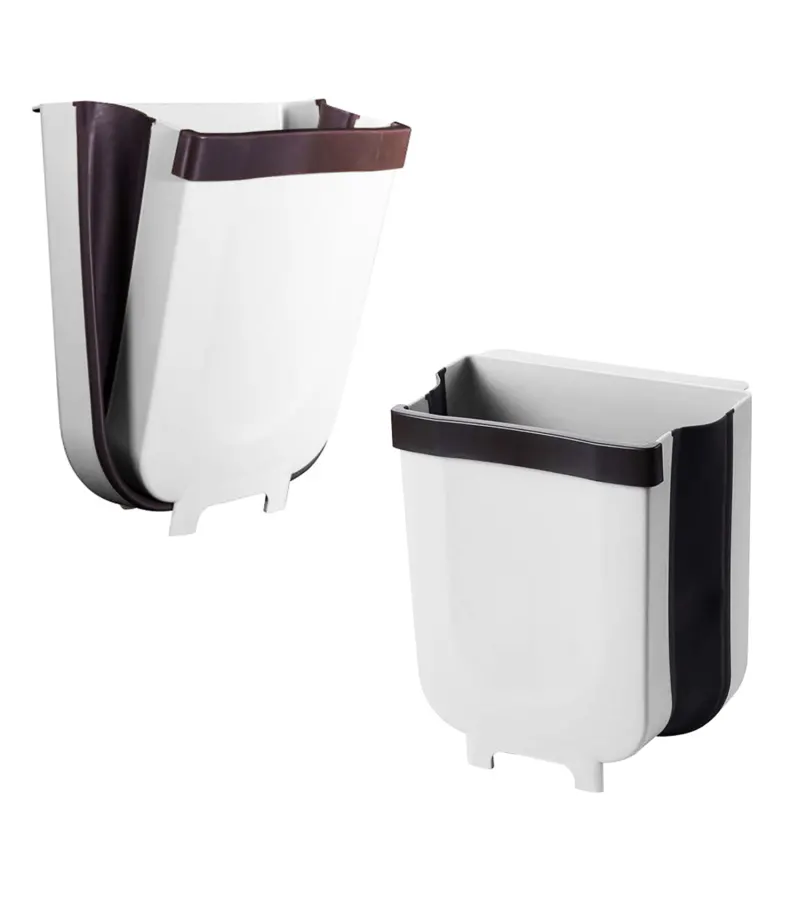 Basurero Ajustable Cocina Plegable Gris