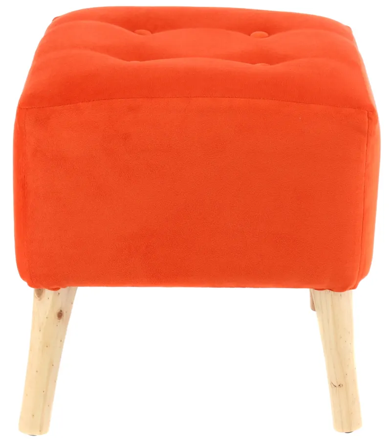 Pouf Alemania Naranjo Máxima Design 42x42x43 Cm
