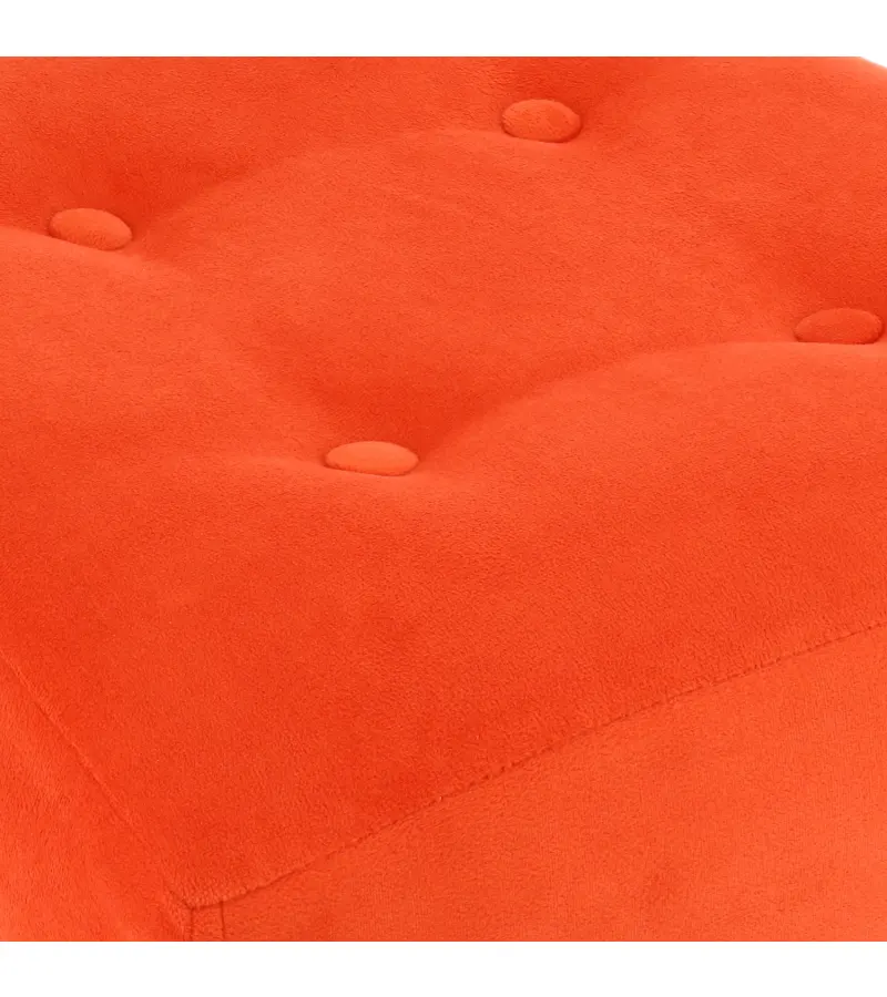 Pouf Alemania Naranjo Máxima Design 42x42x43 Cm