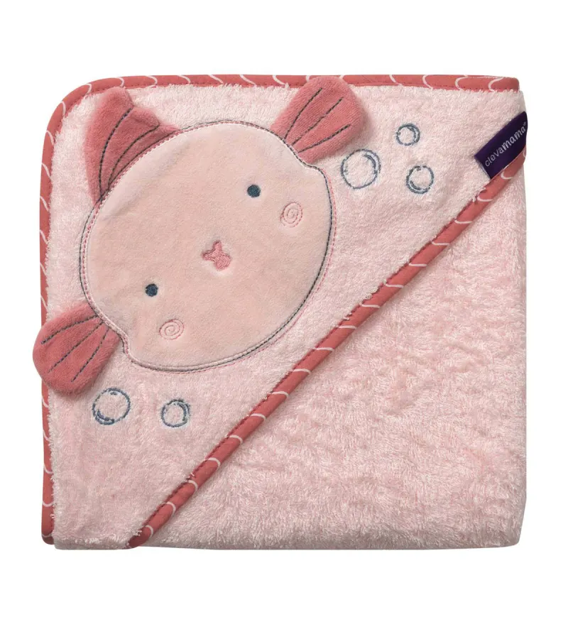 Toalla De Baño Infantil Clevamama Rosada