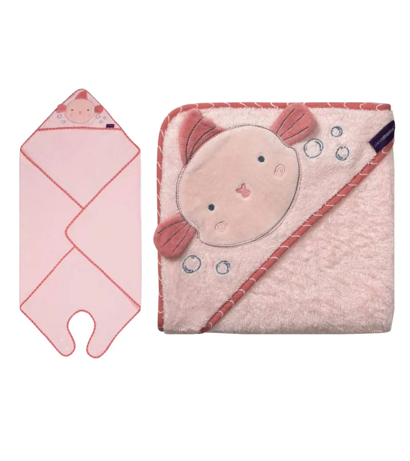 Toalla De Baño Infantil Clevamama Rosada