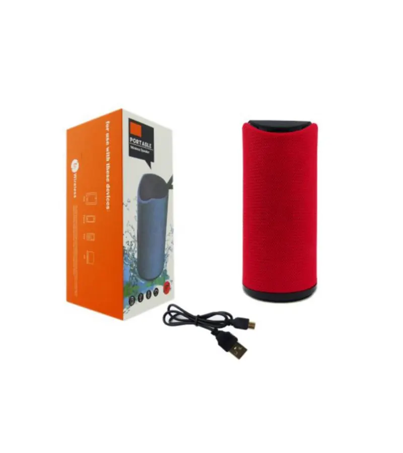 Parlante Altavoz Bluetooth Rojo Con Usb