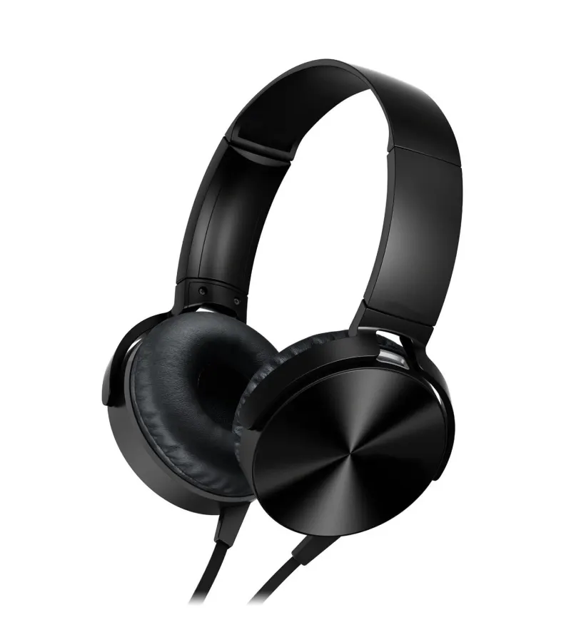 Audífono Plus Extra Bass Negro Con Cable Premium