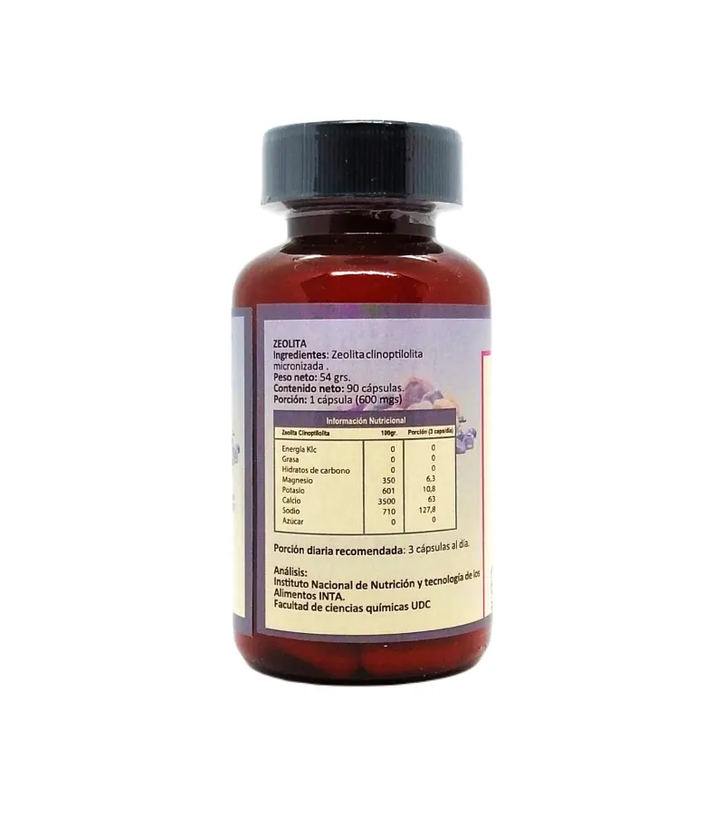 Zeolita Clinoptilolita Micronizada 90 Caps - Armonisencia