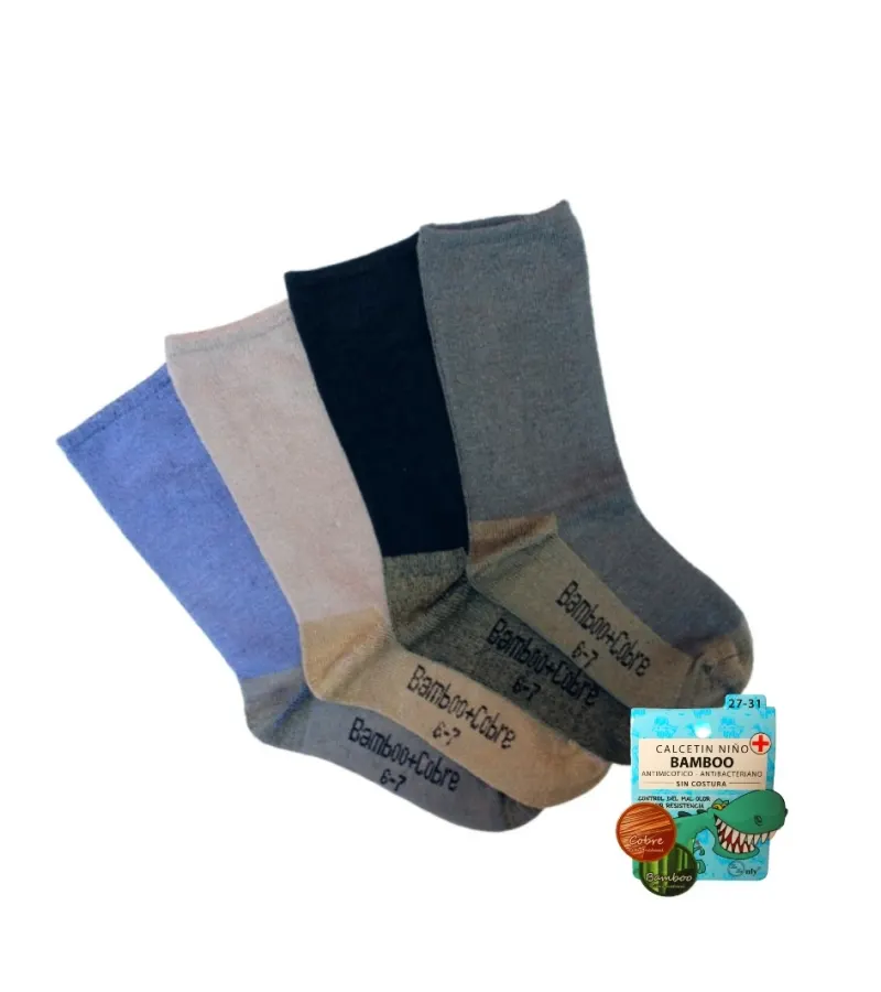 Pack 12 Calcetines Bambú Y Para Niños Talla - Canfisbro - apanio.com