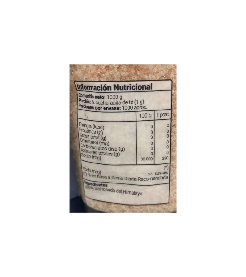 Sal Rosada Del Himalaya Parrillera Los Boldos 1 Kilo.