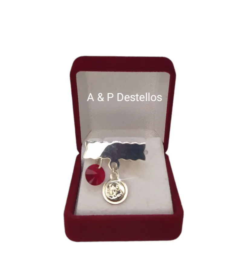 Prendedor Bebé Plata 925 Y Cristal Swarovski ®