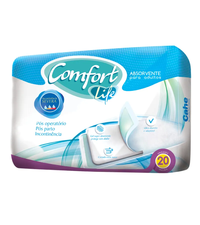 Apósito Unisex Comfort Life Talla Única 15 X 45 Cm (paq C/20 Un)