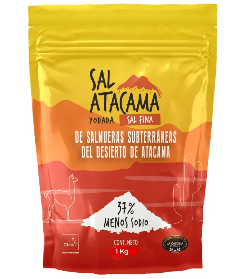 Sal Atacama Fina Reducida En Sodio - 1kg