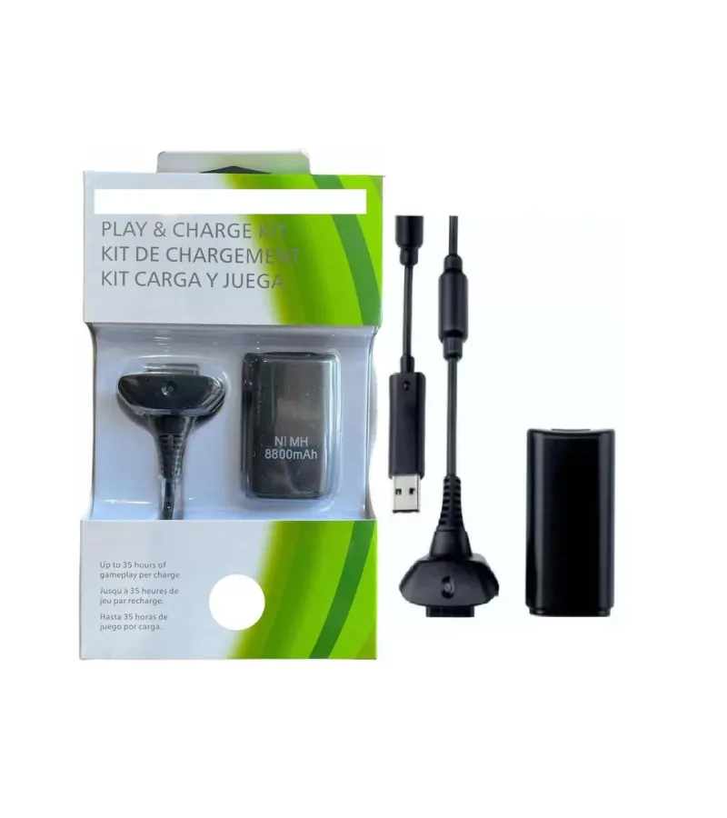 Kit Cargador Cable Xbox 360