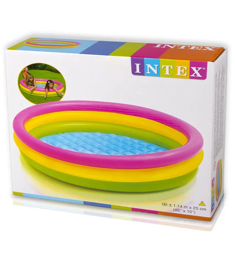 Piscina Inflable Para Niños De 3 Aros (1.5m X 25cm)