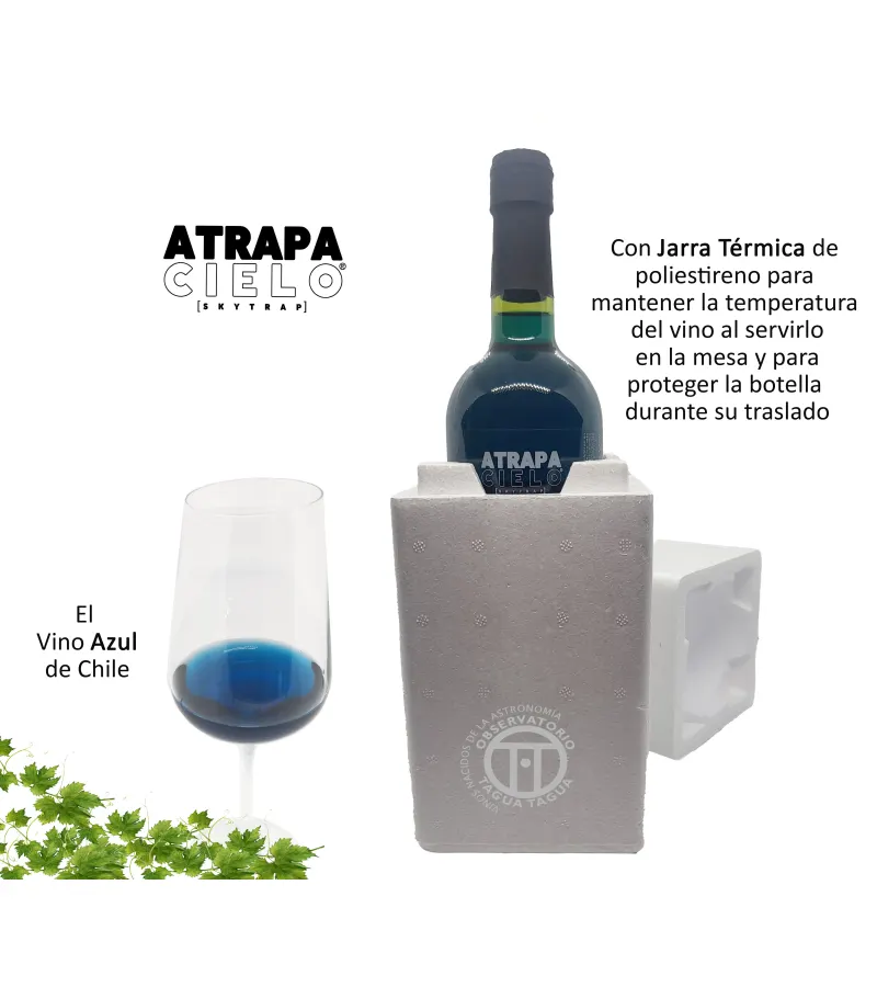 Vino Azul 2 Botellas 750ml En 2 Cajas Térmicas. Atrapacielo