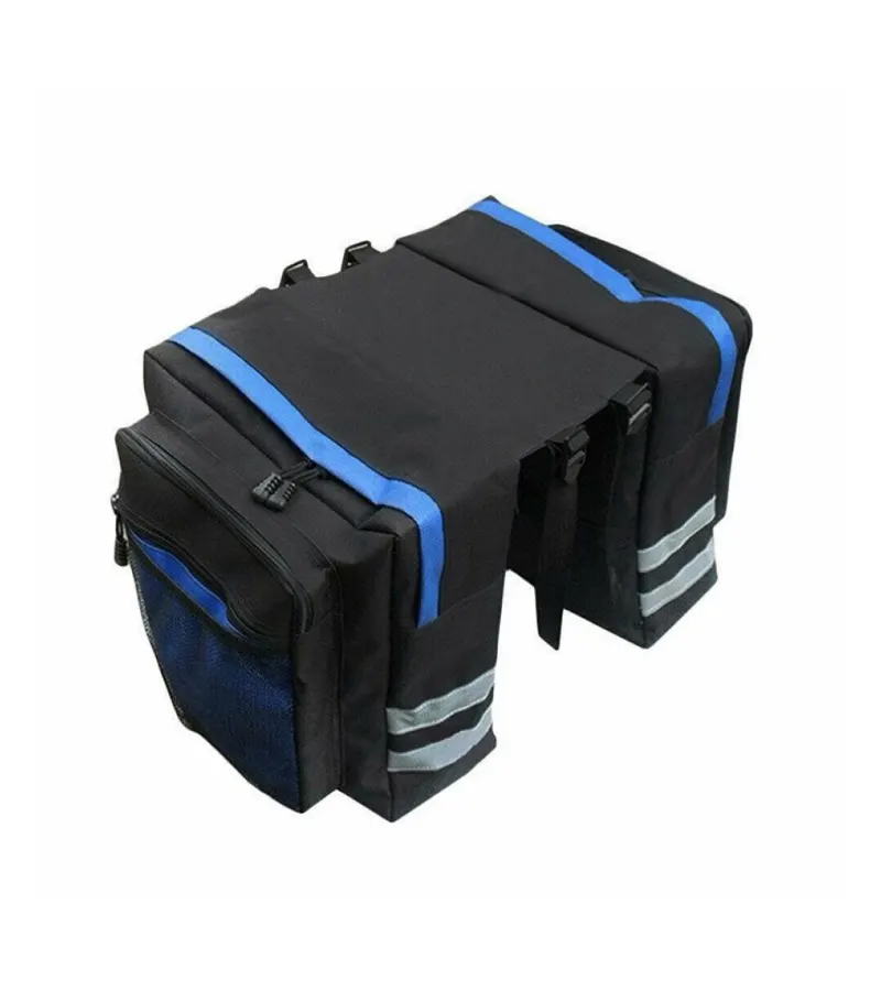 Bolso Bicicleta Organizador Tela 70x30x12 Cm Azul