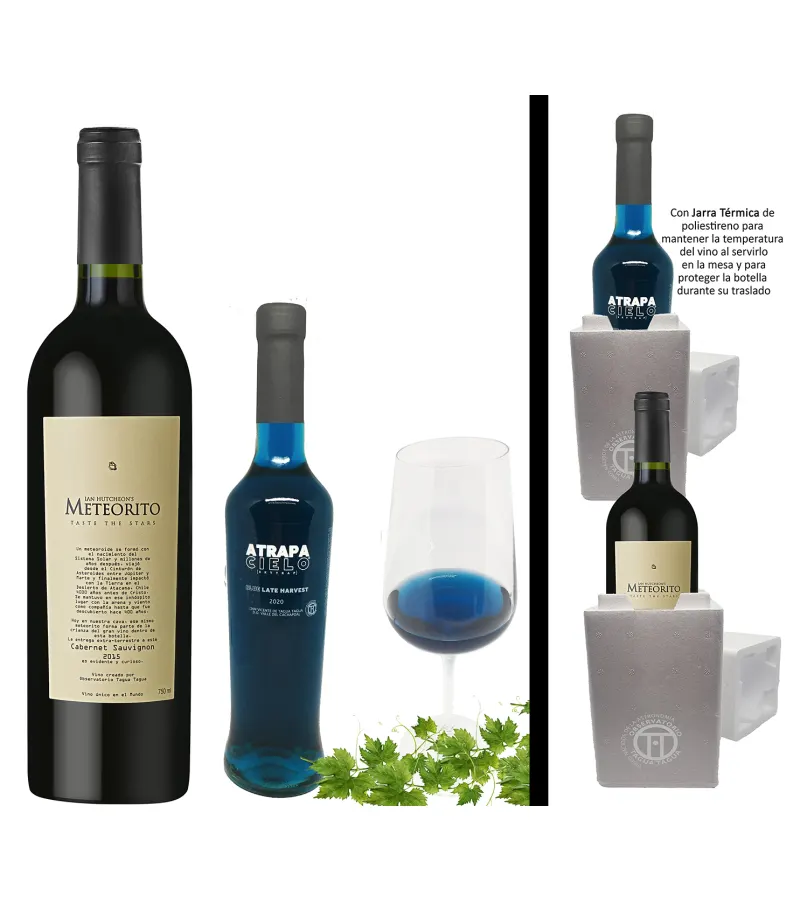 Meteorito 750ml + Atrapacielo 375ml En Cajas Térmicas